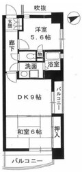 朝日プラザ野里の物件間取画像